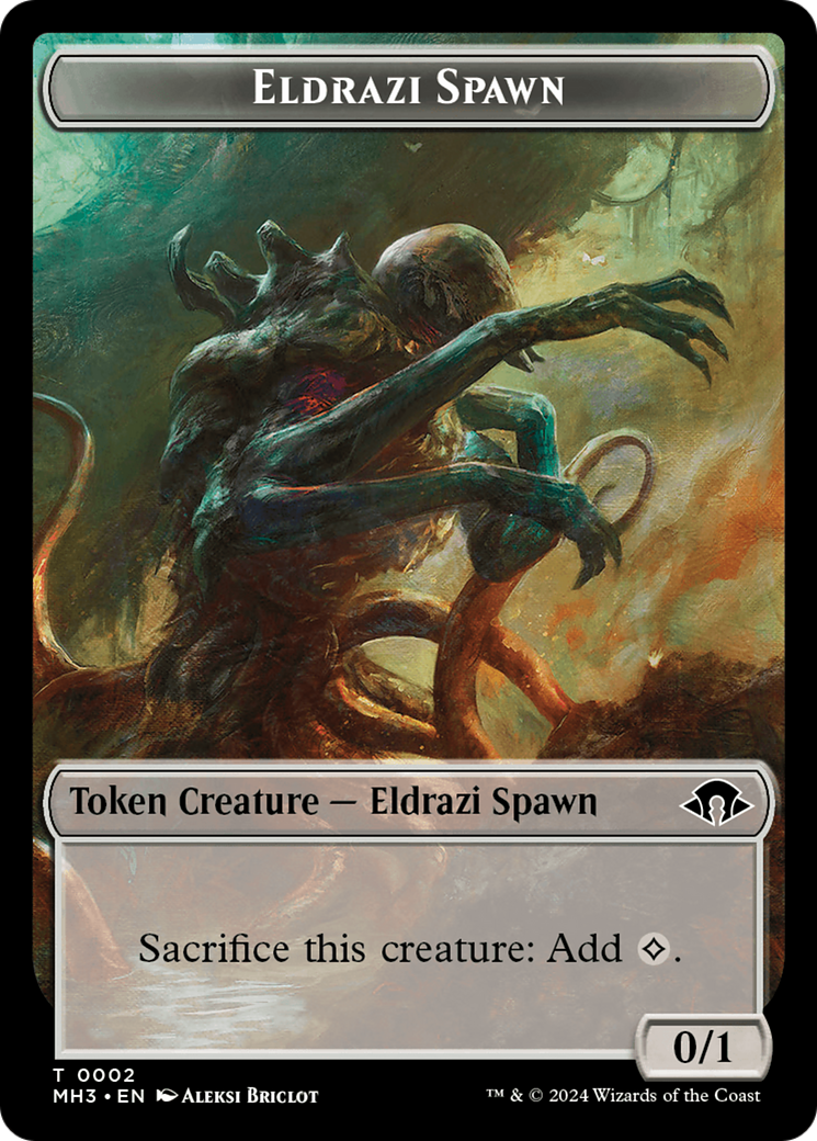 Eldrazi Spawn // Zombie Army Double-Sided Token [Modern Horizons 3 Tokens] | Gamer Loot