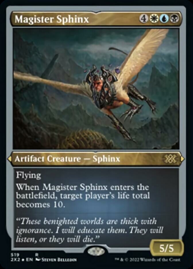 Magister Sphinx (Foil Etched) [Double Masters 2022] | Gamer Loot