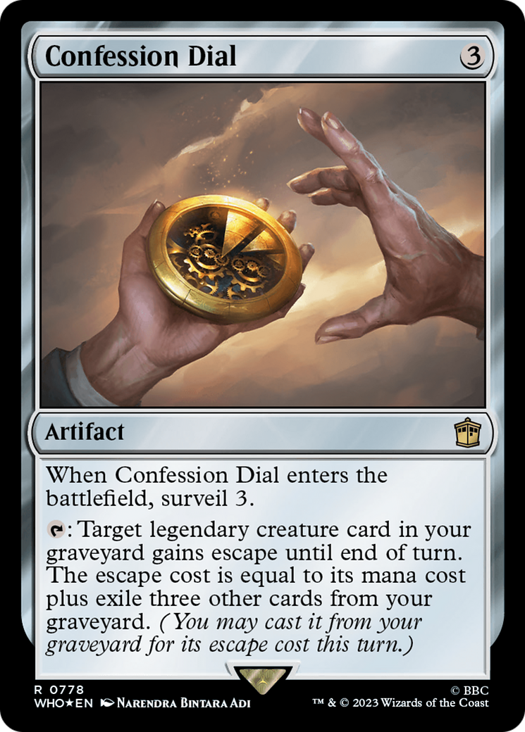 Confession Dial (Surge Foil) [Doctor Who] | Gamer Loot