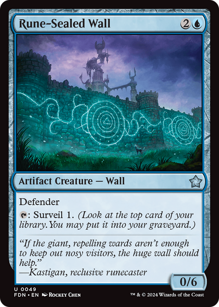 Rune-Sealed Wall [Foundations] | Gamer Loot