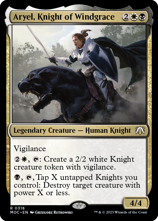 Aryel, Knight of Windgrace [March of the Machine Commander] | Gamer Loot