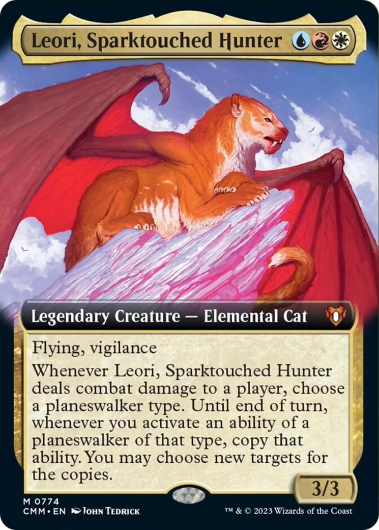 Leori, Sparktouched Hunter (Extended Art) [Commander Masters] | Gamer Loot