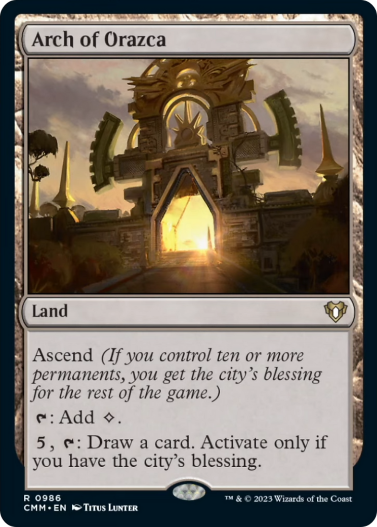 Arch of Orazca [Commander Masters] | Gamer Loot