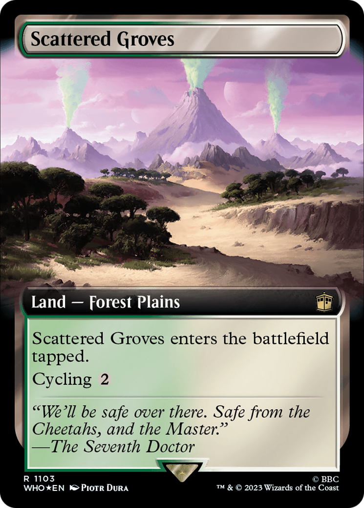 Scattered Groves (Extended Art) (Surge Foil) [Doctor Who] | Gamer Loot