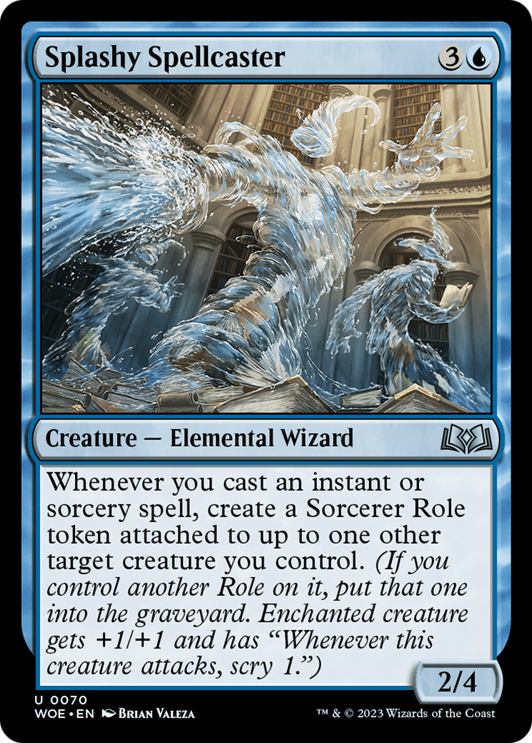 Splashy Spellcaster [Wilds of Eldraine] | Gamer Loot