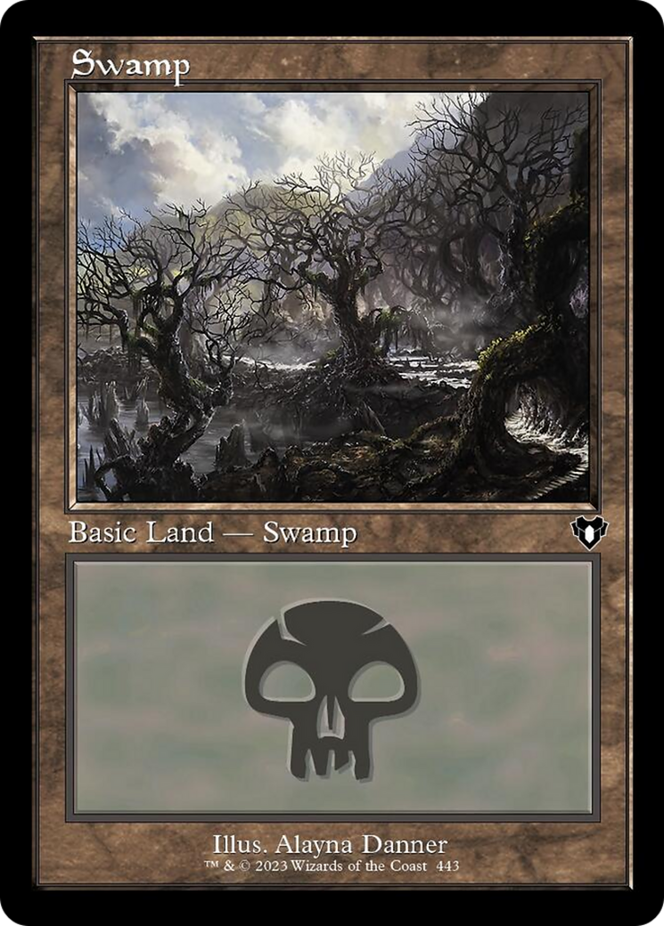 Swamp (443) (Retro) [Commander Masters] | Gamer Loot