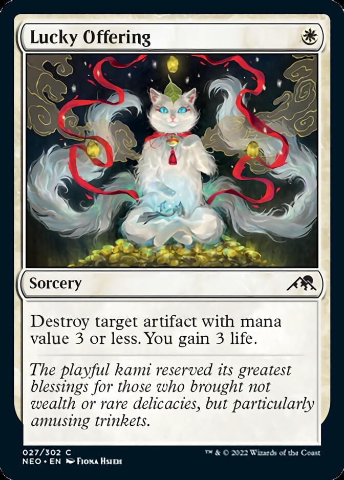 Lucky Offering [Kamigawa: Neon Dynasty] | Gamer Loot