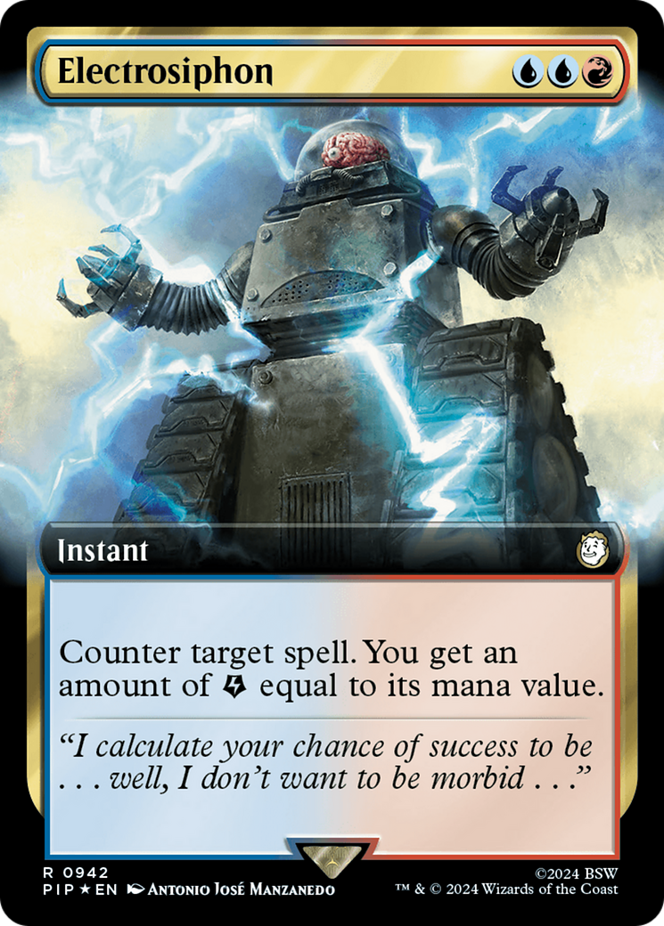 Electrosiphon (Extended Art) (Surge Foil) [Fallout] | Gamer Loot