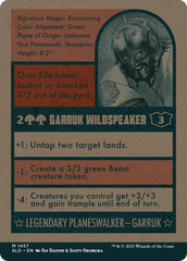 Garruk Wildspeaker [Secret Lair Drop Series] | Gamer Loot