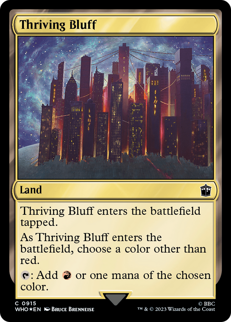 Thriving Bluff (Surge Foil) [Doctor Who] | Gamer Loot