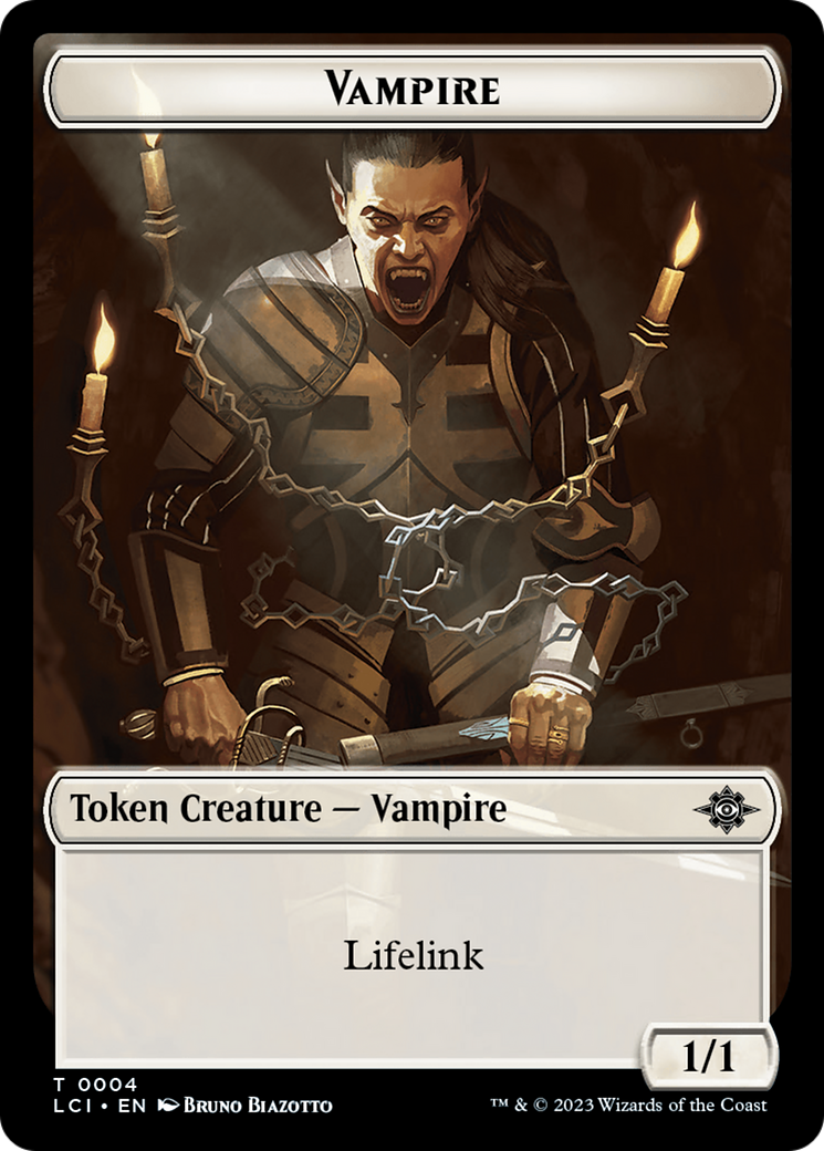 Vampire // Skeleton Pirate Double-Sided Token [The Lost Caverns of Ixalan Tokens] | Gamer Loot