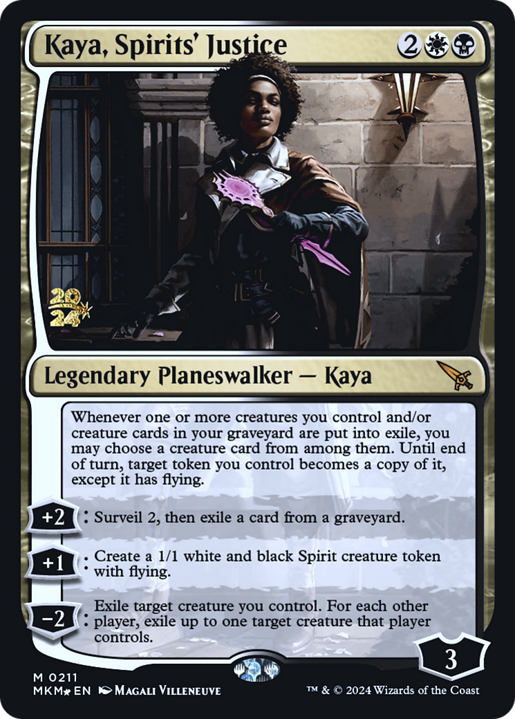 Kaya, Spirits' Justice [Murders at Karlov Manor Prerelease Promos] | Gamer Loot