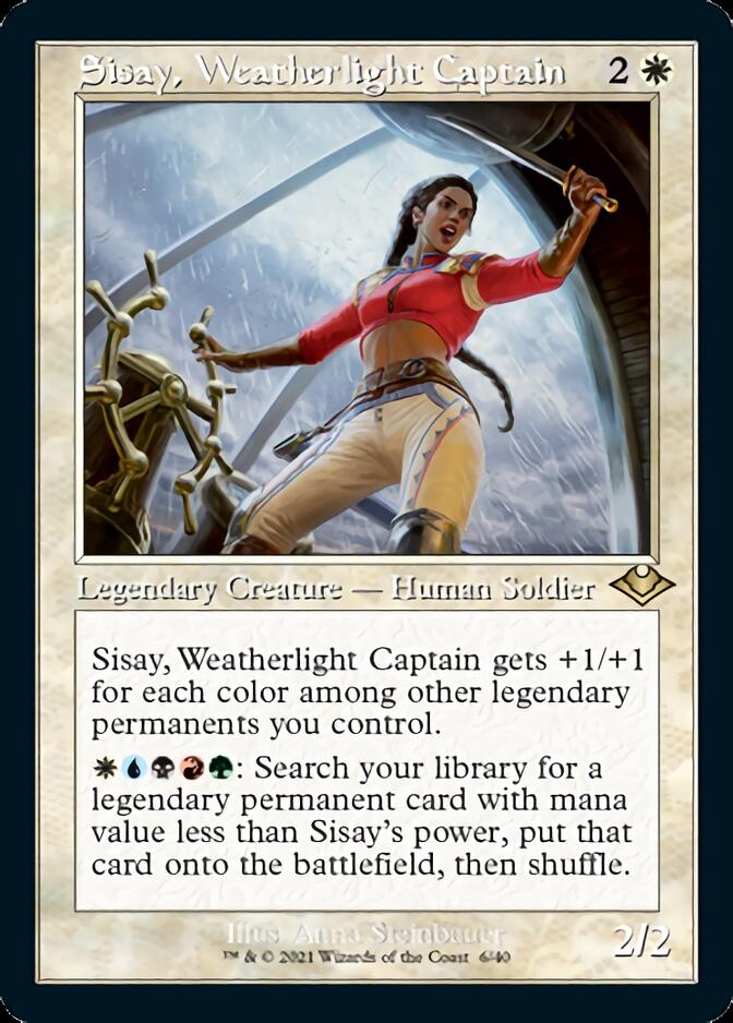 Sisay, Weatherlight Captain (Retro Foil Etched) [Modern Horizons] | Gamer Loot