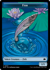 Fish // Tender Wildguide Double-Sided Token [Bloomburrow Tokens] | Gamer Loot