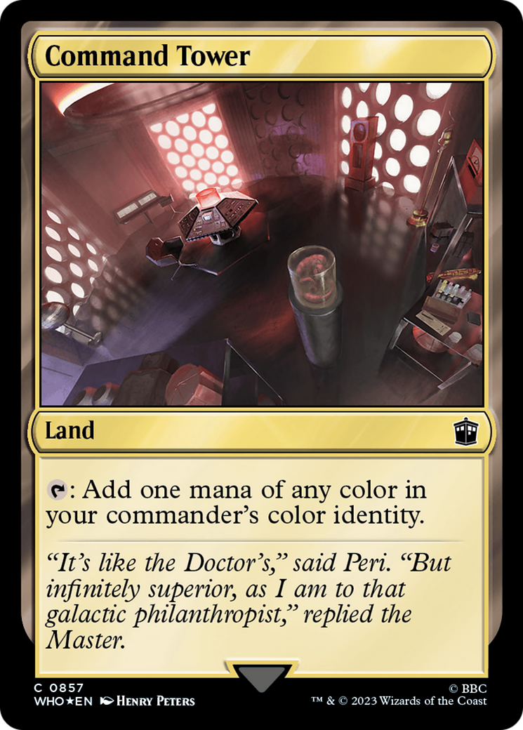 Command Tower (0857) (Surge Foil) [Doctor Who] | Gamer Loot
