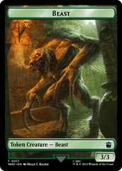 Soldier // Beast Double-Sided Token [Doctor Who Tokens] | Gamer Loot