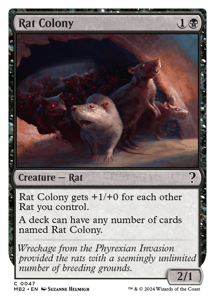 Rat Colony (White Border) [Mystery Booster 2] | Gamer Loot