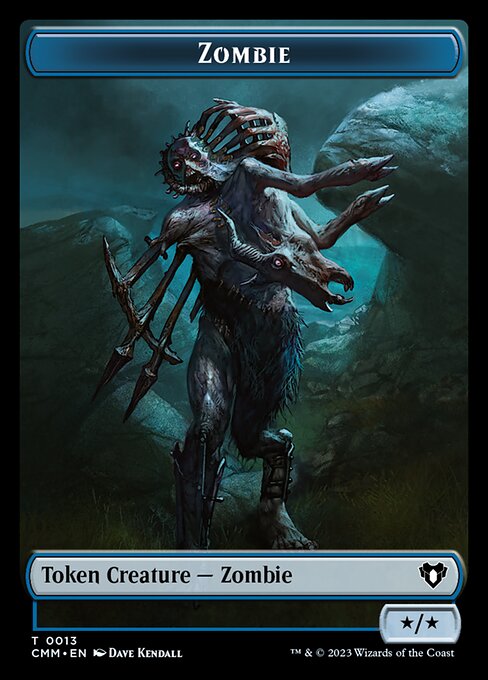 Human Soldier // Zombie (0013) Double-Sided Token [Commander Masters Tokens] | Gamer Loot