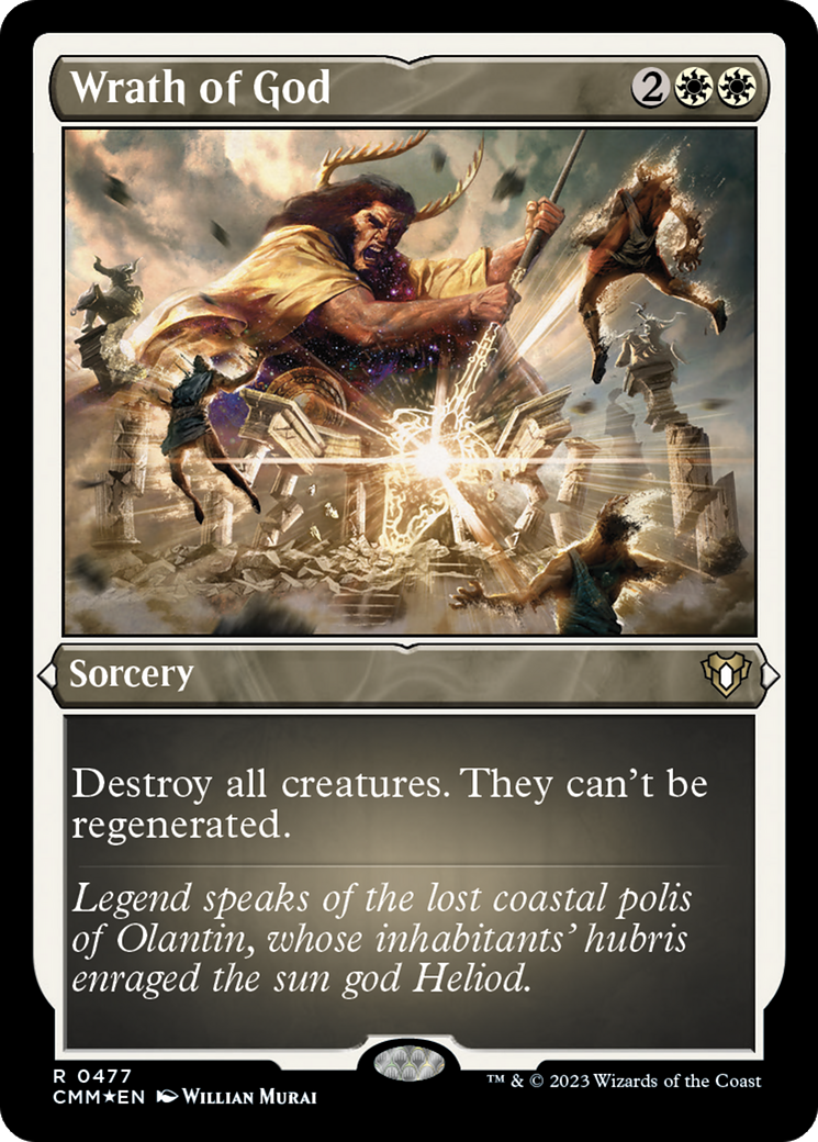 Wrath of God (Foil Etched) [Commander Masters] | Gamer Loot