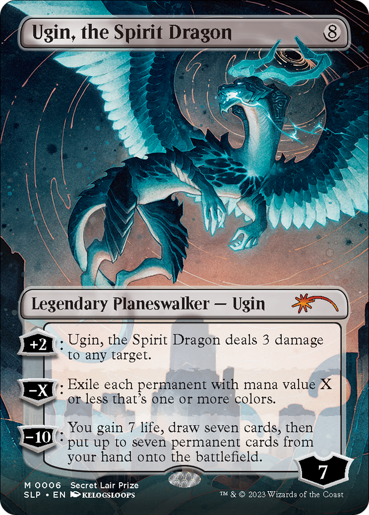 Ugin, the Spirit Dragon (Borderless) [Secret Lair Showdown] | Gamer Loot