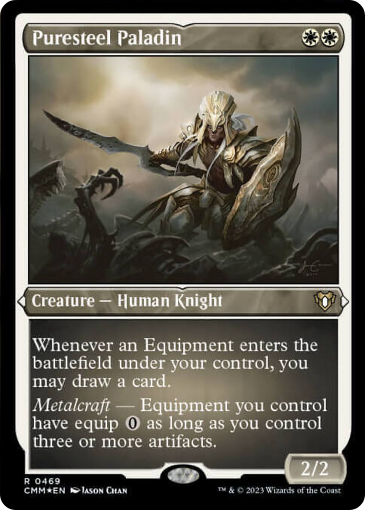 Puresteel Paladin (Foil Etched) [Commander Masters] | Gamer Loot