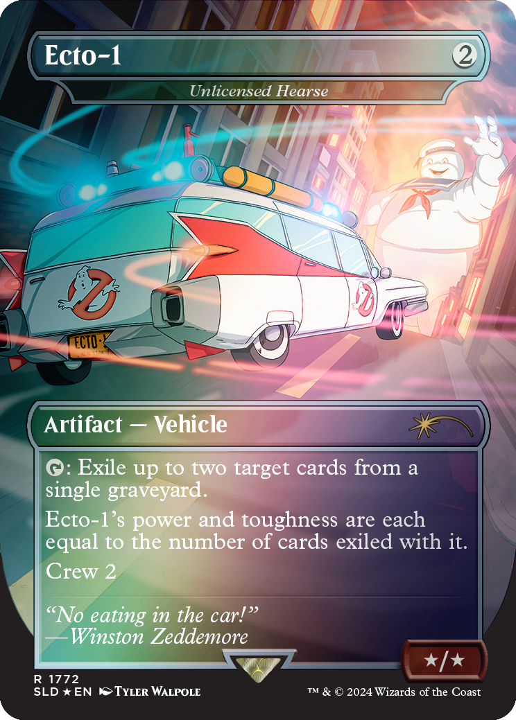 Ecto-1 - Unlicensed Hearse (Rainbow Foil) [Secret Lair Drop Series] | Gamer Loot