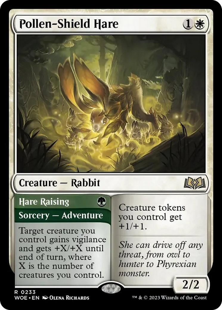 Pollen-Shield Hare // Hare Raising [Wilds of Eldraine] | Gamer Loot