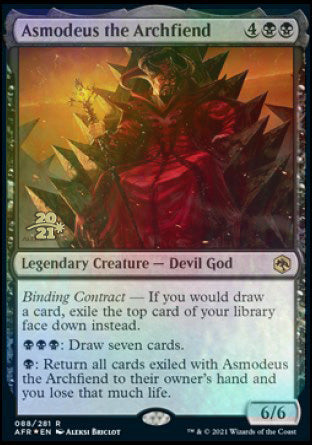 Asmodeus the Archfiend [Dungeons & Dragons: Adventures in the Forgotten Realms Prerelease Promos] | Gamer Loot