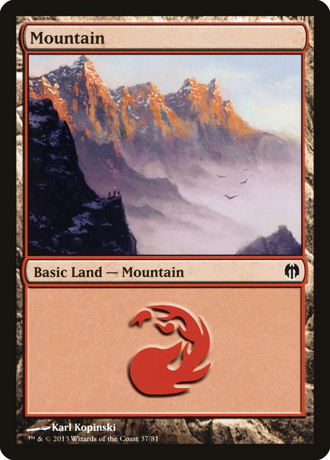 Mountain (37) [Duel Decks: Heroes vs. Monsters] | Gamer Loot