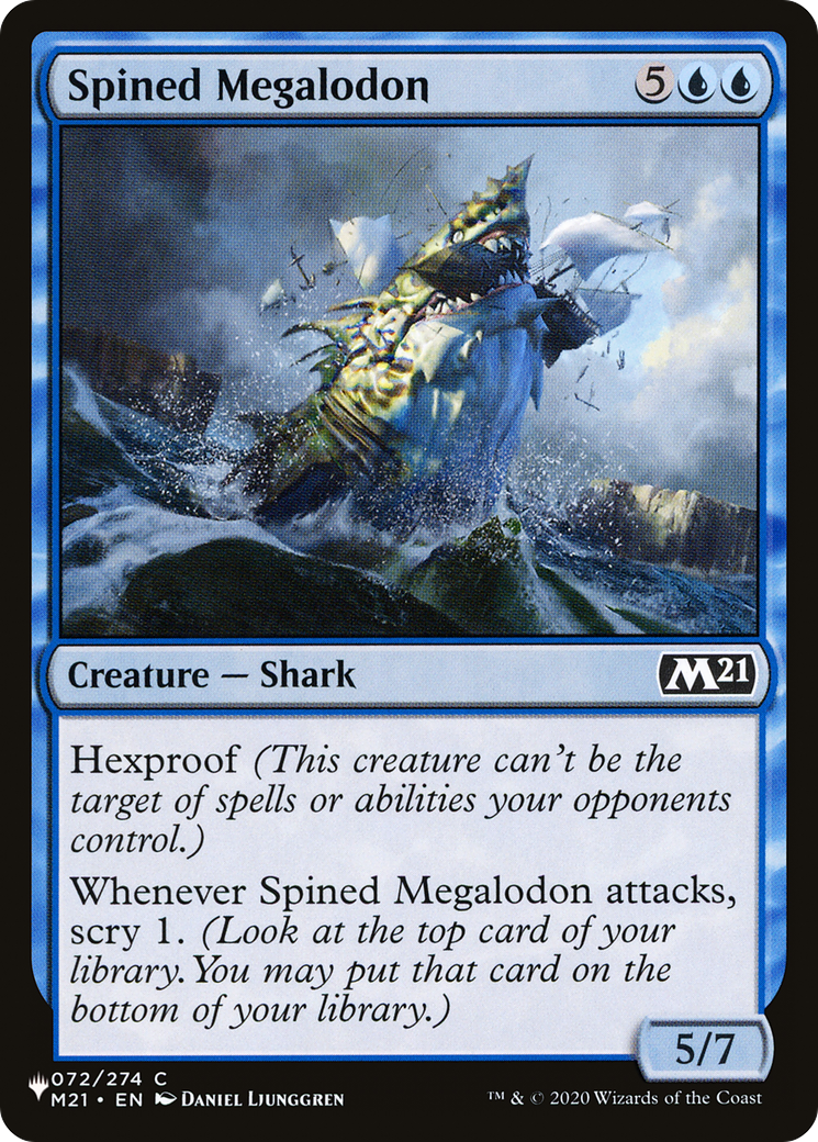 Spined Megalodon [The List Reprints] | Gamer Loot