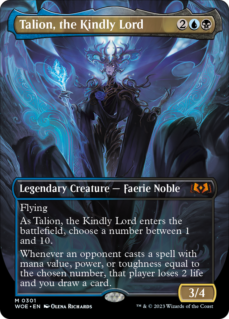 Talion, the Kindly Lord (Borderless Alternate Art) [Wilds of Eldraine] | Gamer Loot