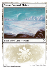 Snow-Covered Plains (White Border) [Mystery Booster 2] | Gamer Loot