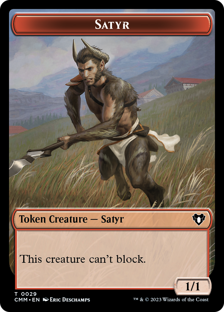 Satyr Token [Commander Masters Tokens] | Gamer Loot