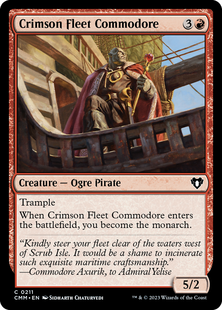 Crimson Fleet Commodore [Commander Masters] | Gamer Loot