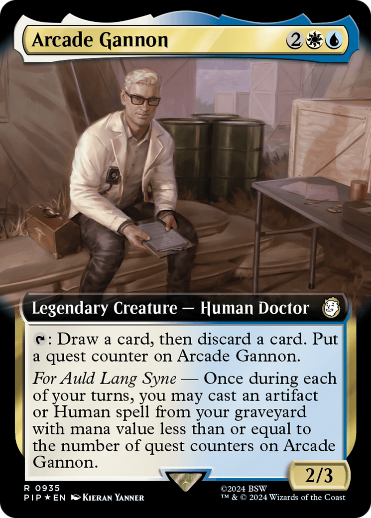 Arcade Gannon (Extended Art) (Surge Foil) [Fallout] | Gamer Loot