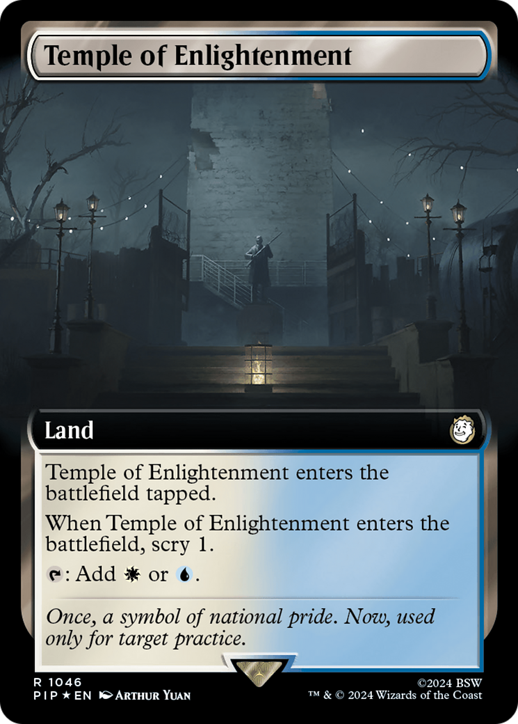 Temple of Enlightenment (Extended Art) (Surge Foil) [Fallout] | Gamer Loot