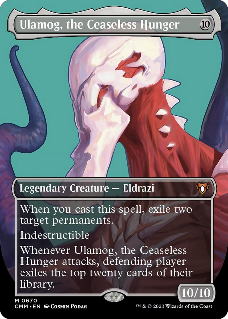 Ulamog, the Ceaseless Hunger (Borderless Profile) [Commander Masters] | Gamer Loot