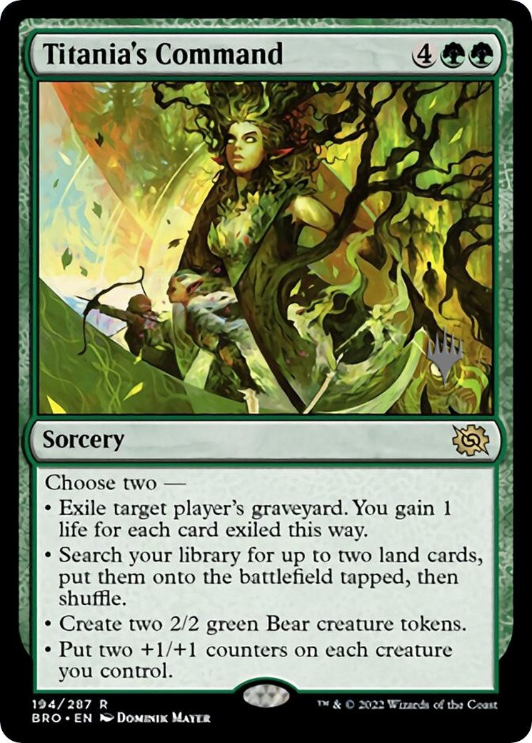 Titania's Command (Promo Pack) [The Brothers' War Promos] | Gamer Loot