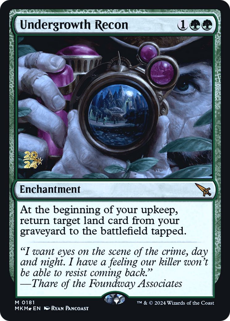 Undergrowth Recon [Murders at Karlov Manor Prerelease Promos] | Gamer Loot