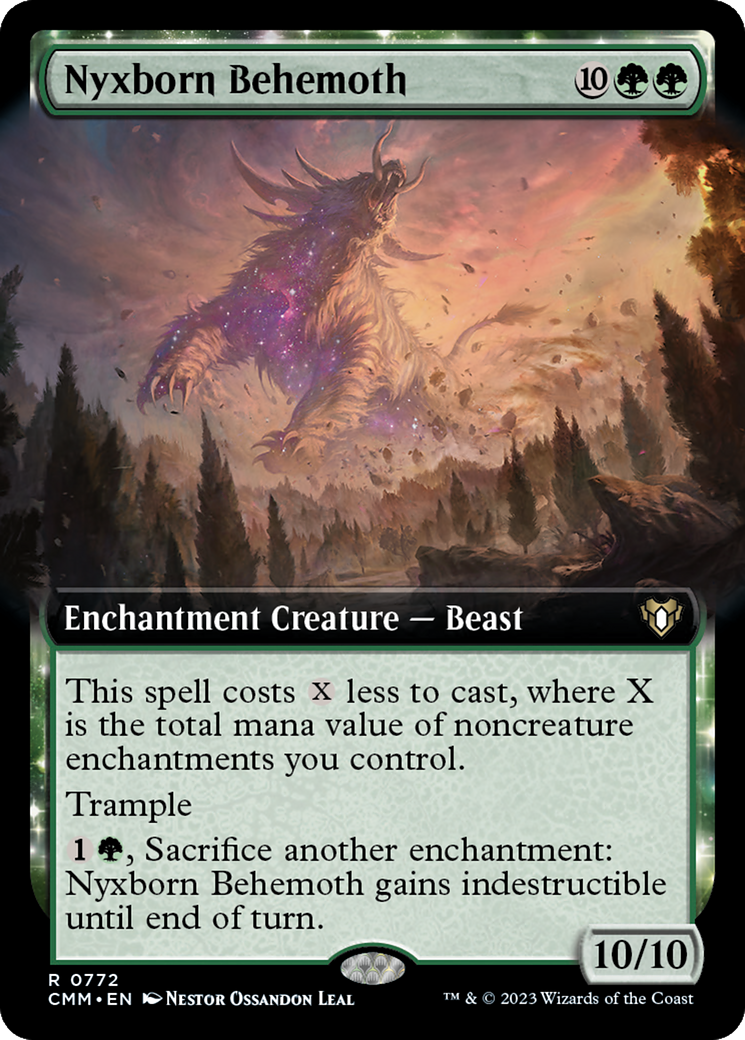 Nyxborn Behemoth (Extended Art) [Commander Masters] | Gamer Loot