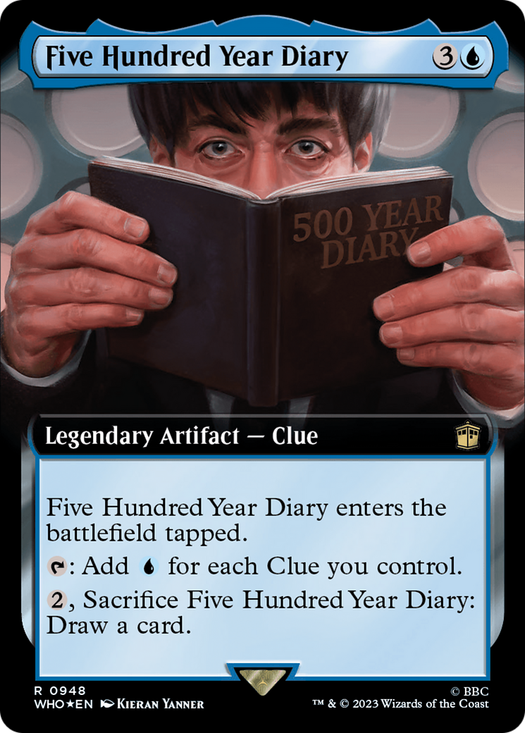 Five Hundred Year Diary (Extended Art) (Surge Foil) [Doctor Who] | Gamer Loot