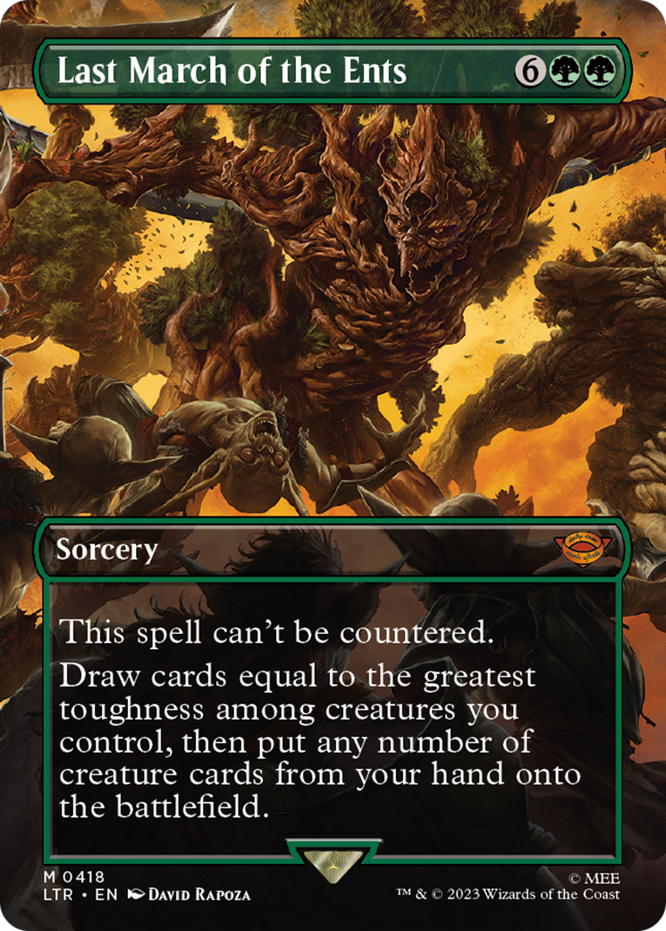 Last March of the Ents (Borderless Alternate Art) [The Lord of the Rings: Tales of Middle-Earth] | Gamer Loot