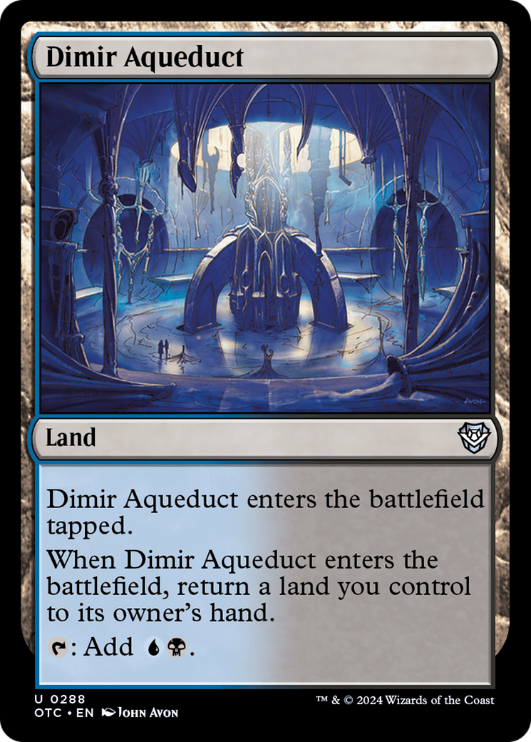 Dimir Aqueduct [Outlaws of Thunder Junction Commander] | Gamer Loot