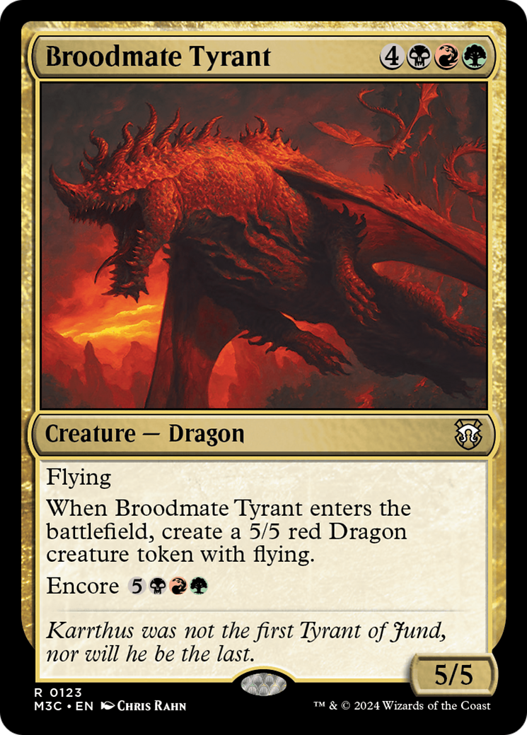 Broodmate Tyrant (Extended Art) (Ripple Foil) [Modern Horizons 3 Commander] | Gamer Loot