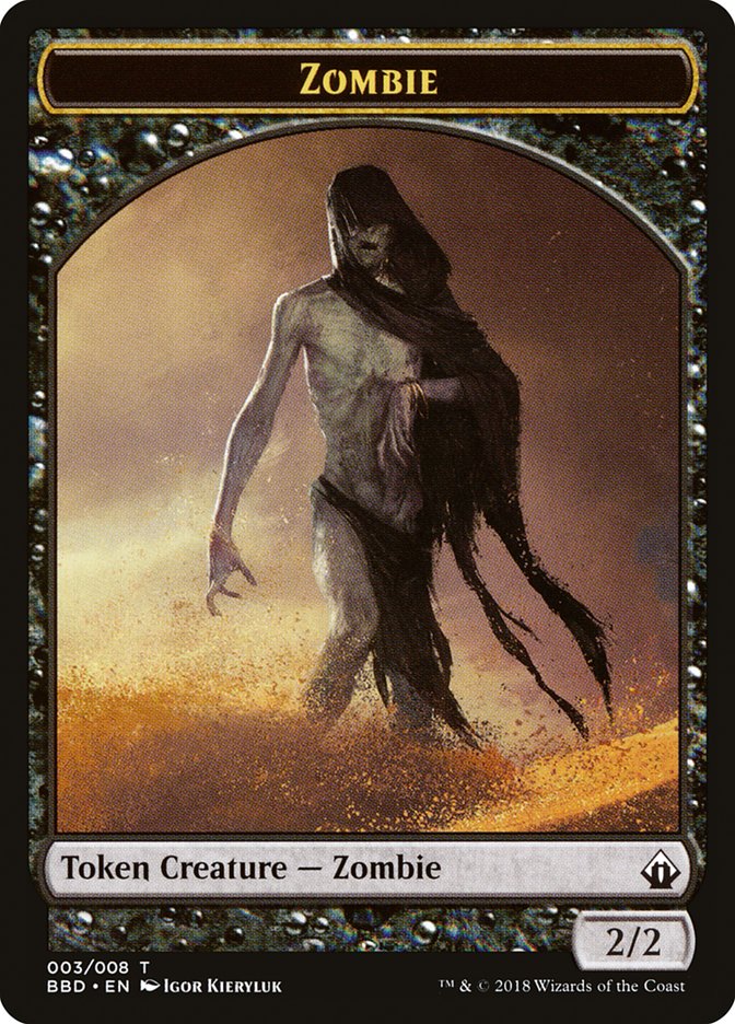 Zombie Token [Battlebond Tokens] | Gamer Loot