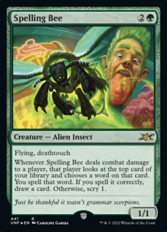 Spelling Bee (Galaxy Foil) [Unfinity] | Gamer Loot