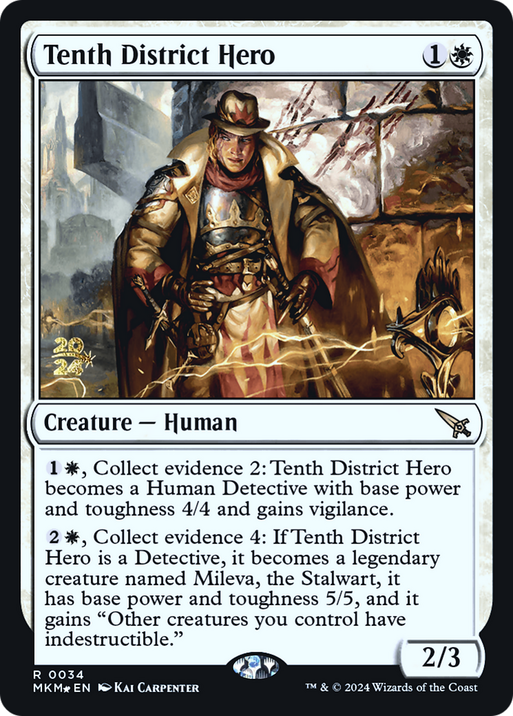 Tenth District Hero [Murders at Karlov Manor Prerelease Promos] | Gamer Loot