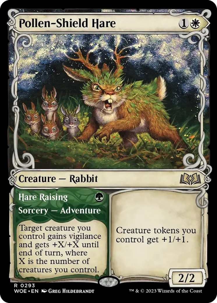 Pollen-Shield Hare // Hare Raising (Showcase) [Wilds of Eldraine] | Gamer Loot