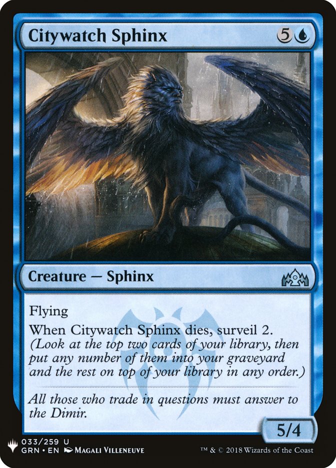 Citywatch Sphinx [Mystery Booster] | Gamer Loot