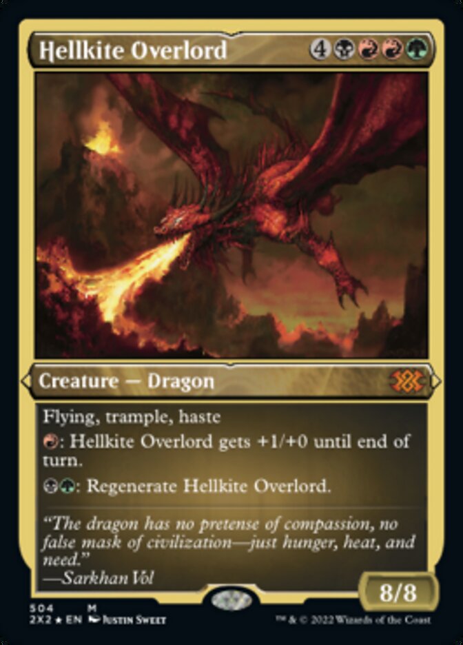 Hellkite Overlord (Foil Etched) [Double Masters 2022] | Gamer Loot